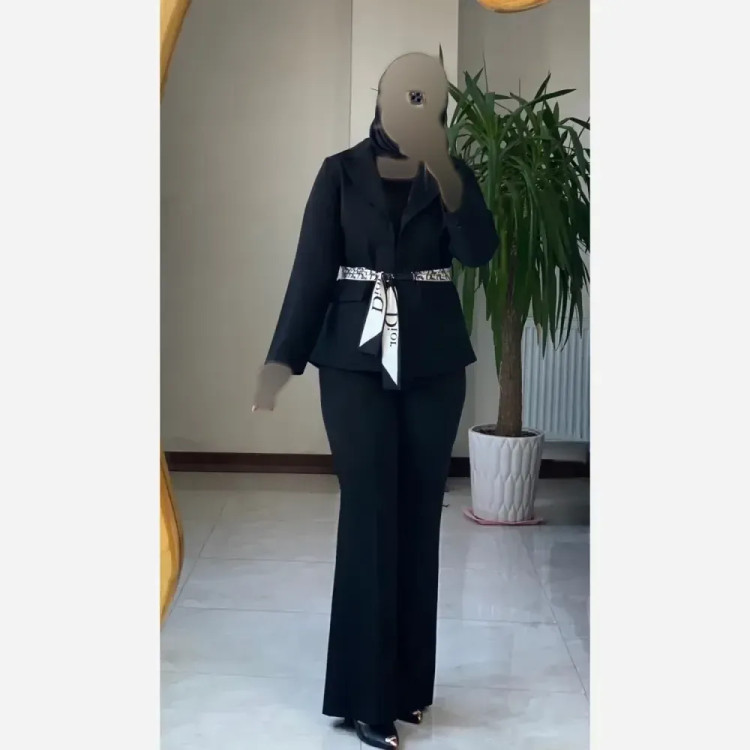 مانتو کتی مزونی کمربند دار دیور جنس بزیاق درجه یک رنگ بندی متنوع سایز 1 و 2
