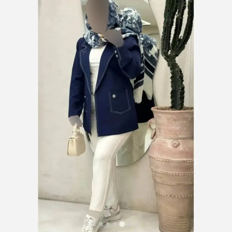 کت مزونی اسنا دبل مازراتی درجه یک جیب دار