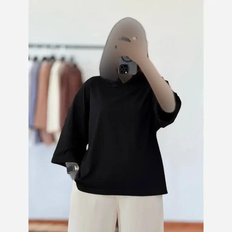 لانگ کلاهدار پنبه دبل بافت زنانه فری سایز با کیفیت تضمینی