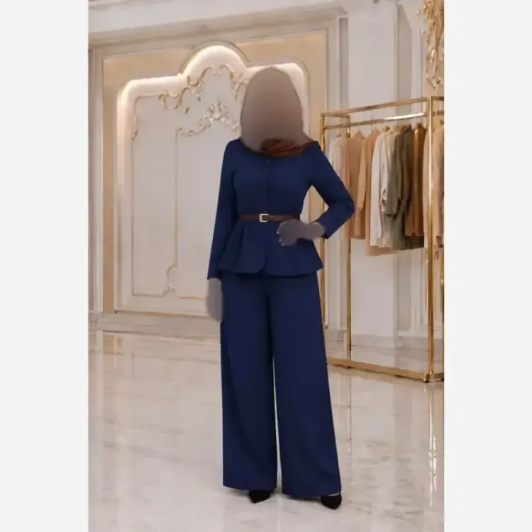 ست سه تیکه زنانه جنس بزایاق ریزشی فری سایز تا 46 رنگ بندی متنوع