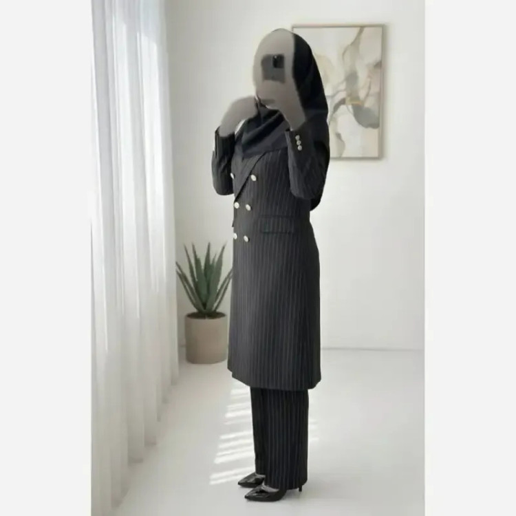 ست اداری سارا پارچه مازراتی کجراه درجه یک رنگ بندی متنوع سایز 1 و 2