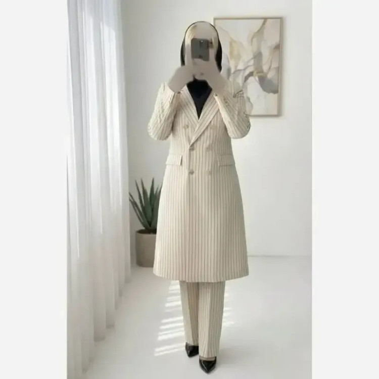 ست اداری سارا پارچه مازراتی کجراه درجه یک رنگ بندی متنوع سایز 1 و 2